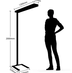 LED-gulvlampe til kontor Susi, sølv, sensor, dæmper, CCT^Arcchio Discount