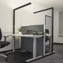 LED-gulvlampe til kontor Jolinda, sæt med 2, sort, 4.000K^Arcchio Hot