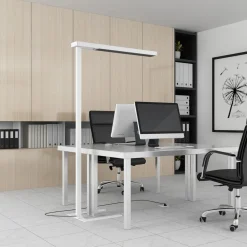 LED-gulvlampe til kontor Susi, sæt med 2, hvid, sensor^Arcchio Discount