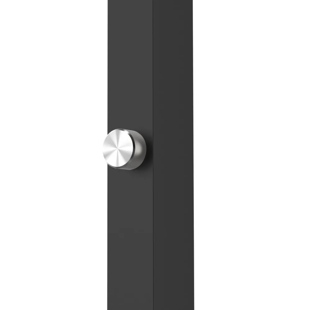 Arcchio LED-gulvlampe Timon, 54W, sort, højde 195 cm