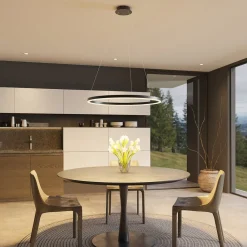 LED-hængelampe Albiona, sort, 1 ring, Ø 80 cm^Arcchio Clearance