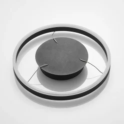 LED-hængelampe Albiona, sort, 1 ring, Ø 40 cm^Arcchio