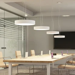 LED-hængelampe Noabelle, Ø 60 cm, hvid, metal^Arcchio Best