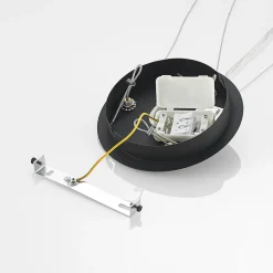 Arcchio LED-hængelampe Noabelle, sort, 40 cm, metal