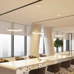 Arcchio Pendellamper|Pendellamper>LED-hængelampe Vivy, Ø 58 cm, hvid, metal