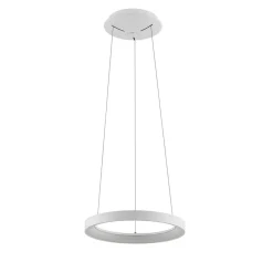 Arcchio LED-hængelampe Vivy, Ø 38 cm, hvid, metal