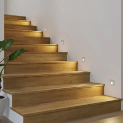 Arcchio LED-indbygningslampe Vexi, 7,5 cm x 7,5 cm, sølv, CCT