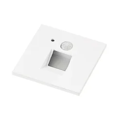 LED-indbygningslampe Neru, 7 cm, hvid, kantet, sensor^Arcchio Best