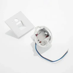 LED-indbygningslampe Neru, 7 cm, hvid, kantet, sensor^Arcchio Best