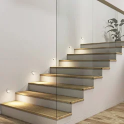 LED-indbygningslampe Vexi, Ø 7,5 cm, hvid, aluminium, CCT^Arcchio Outlet