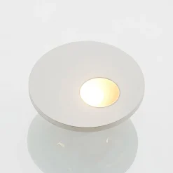LED-indbygningslampe Vexi, Ø 7,5 cm, hvid, aluminium, CCT^Arcchio Outlet