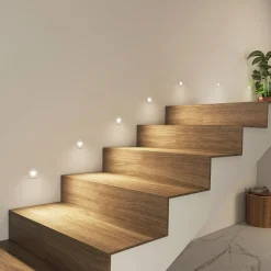 Arcchio Gang|Indbygningsspots>LED-indbygningslampe Vexi, Ø 7,8 cm, hvid, aluminium, CCT