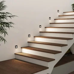 Arcchio Væglamper|Indbygningsspots>LED-indbygningslampe Vexi, 7,8 cm x 7,8 cm, sort, CCT