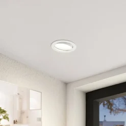 Arcchio LED-indbygningslampe Katerin, hvid, drejelig, sæt med 10 stk