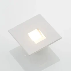 LED-indbygningslampe Vexi, 7,5 cm x 7,5 cm, hvid, CCT^Arcchio