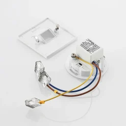 LED-indbygningslampe Vexi, 7,5 cm x 7,5 cm, hvid, CCT^Arcchio