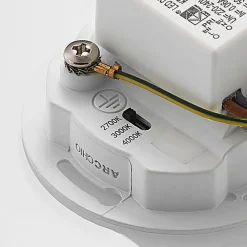 LED-indbygningslampe Vexi, 7,5 cm x 7,5 cm, hvid, CCT^Arcchio