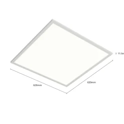 Arcchio LED-indsatspanel Vinas, 4.000 K, 36 W, 62 cm x 62 cm