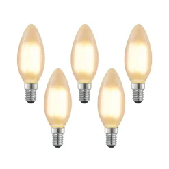 Arcchio Dæmpbar Led-Pære|Led Pærer>LED-kertepære E14, 4 W, 2.700 K, dæmpbar, sæt med 5 stk