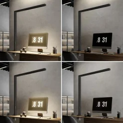 LED-klemmelampe Jolinda, sort, aluminium, dæmpbar^Arcchio Sale