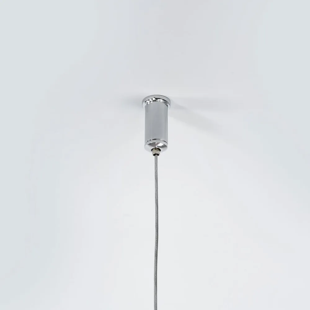 LED-kontorhængelampe Samu, op/ned, dæmpbar, aluminium^Arcchio