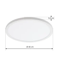 LED-loftlampe Brenda, Ø 40 cm, CCT, fjernbetjening^Arcchio New