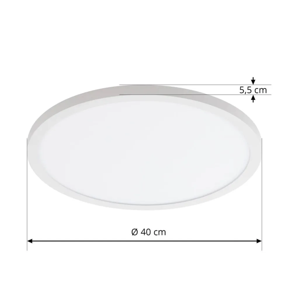 LED-loftlampe Brenda, Ø 40 cm, CCT, fjernbetjening^Arcchio New