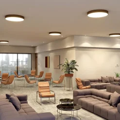 LED-loftlampe Noabelle, Ø 80 cm, sort, metal^Arcchio Online