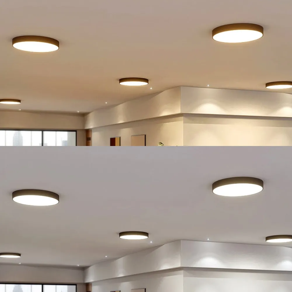 LED-loftlampe Noabelle, Ø 80 cm, sort, metal^Arcchio Online