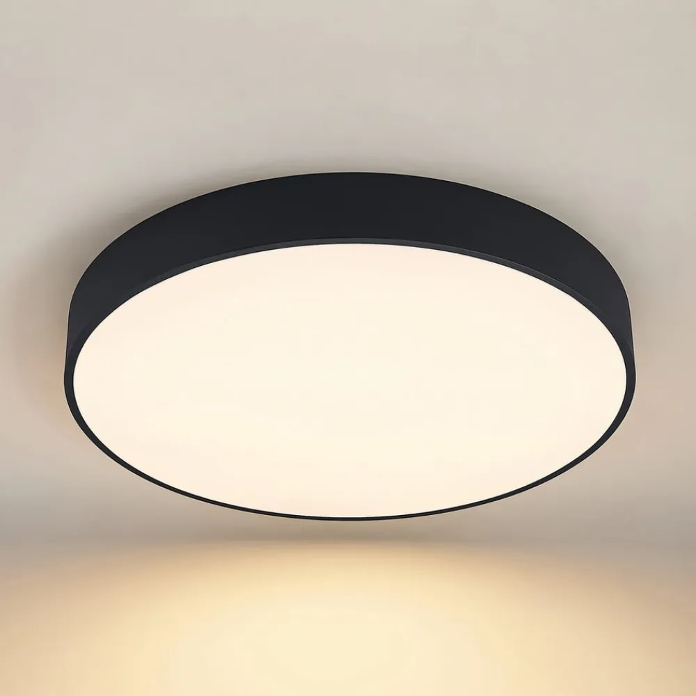 LED-loftlampe Noabelle, Ø 80 cm, sort, metal^Arcchio Online