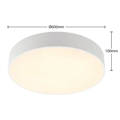 Arcchio LED-loftlampe Noabelle, Ø 60 cm, hvid, metal
