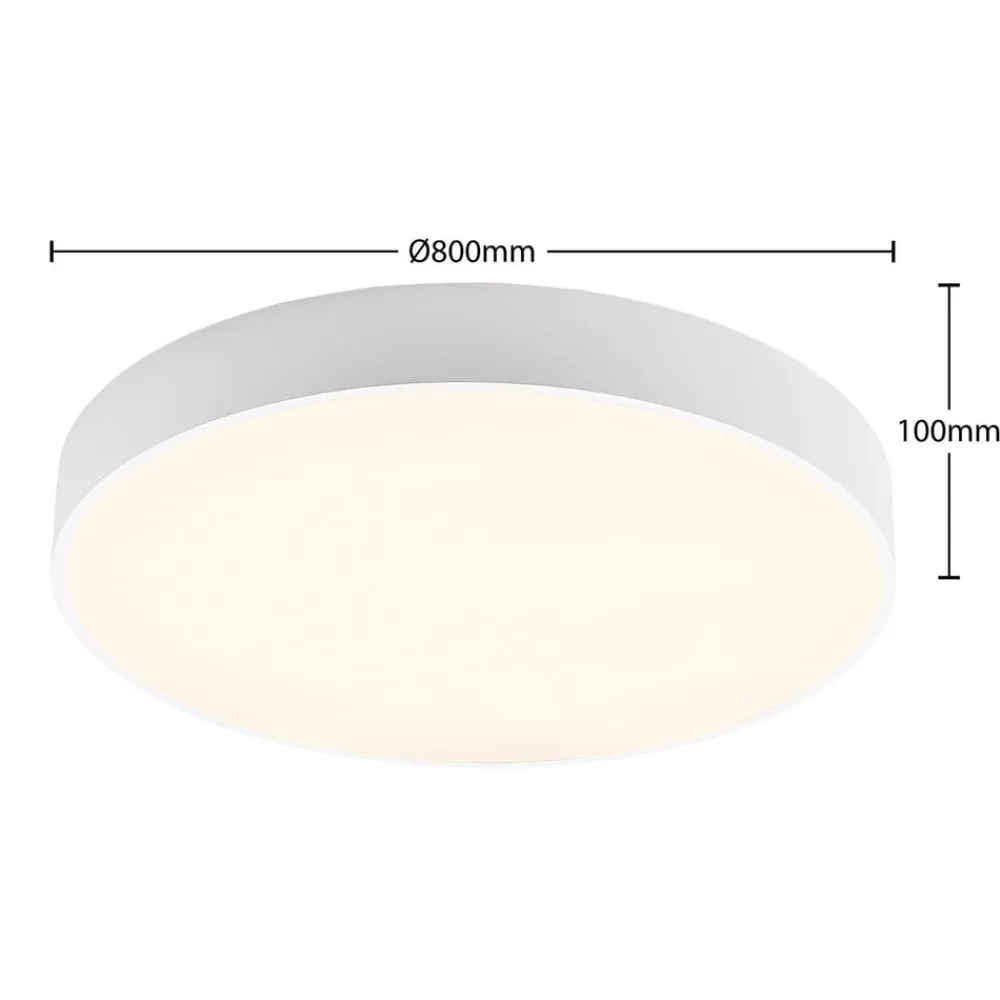 Arcchio LED-loftlampe Noabelle, Ø 80 cm, hvid, metal
