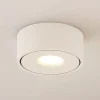 Arcchio LED-loftlampe Rotari, hvid, metal, Ø 12 cm