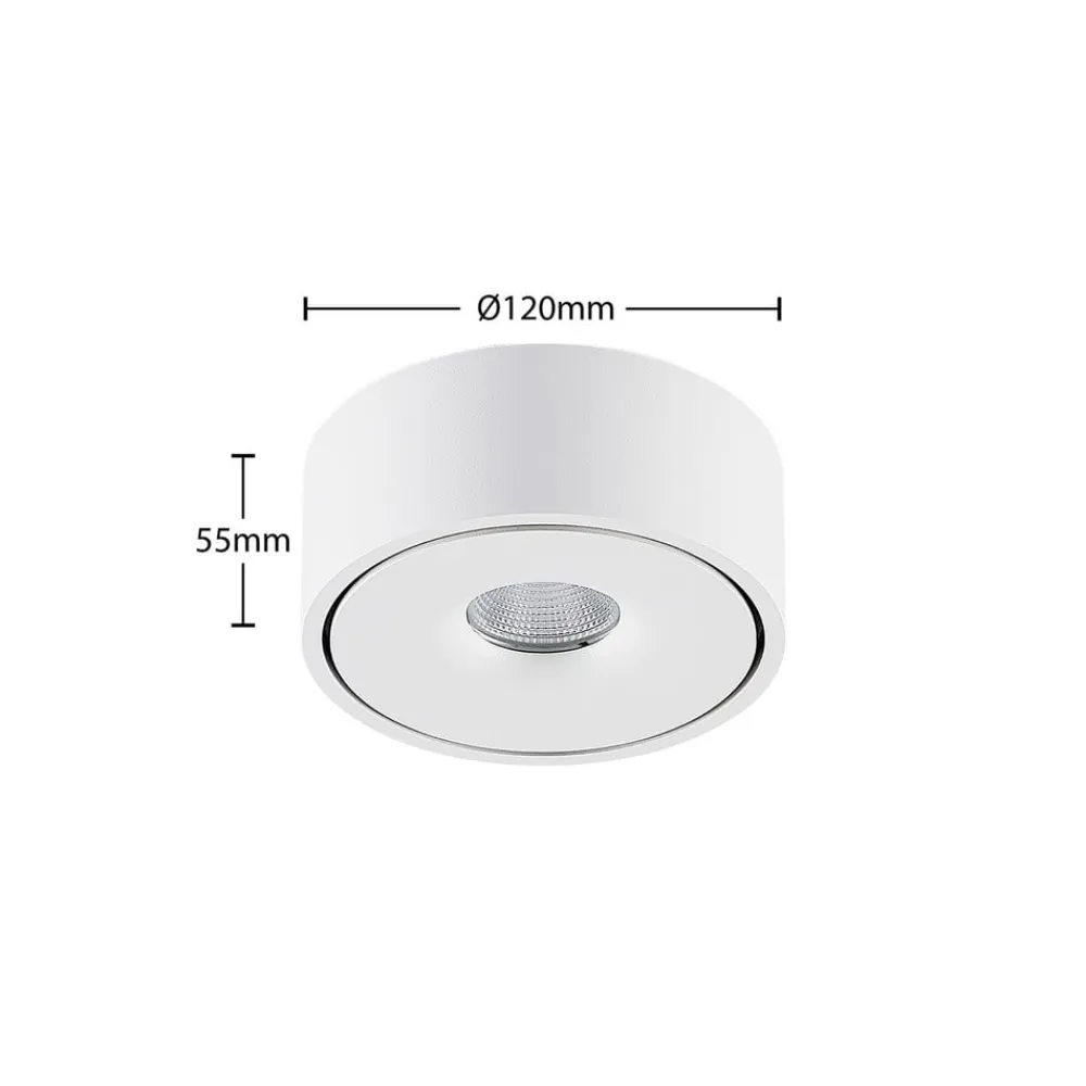 LED-loftlampe Rotari, hvid, op og ned, aluminium^Arcchio Best