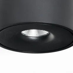 LED-loftlampe Rotari, Ø 12 cm, op & ned, sort^Arcchio Best