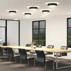 LED-loftlampe Vanida, sort, Ø 40 cm, op/ned^Arcchio Sale