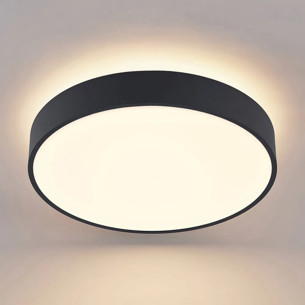 LED-loftlampe Vanida, sort, Ø 40 cm, op/ned^Arcchio Sale