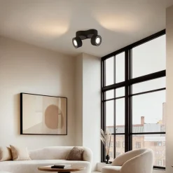 LED-loftspot Rotari, 1960lm, 2 lyskilder, sort^Arcchio Clearance