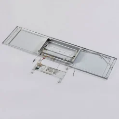 LED-panel Arthur, 120 x 30 cm, sølv, 4000 K^Arcchio Hot