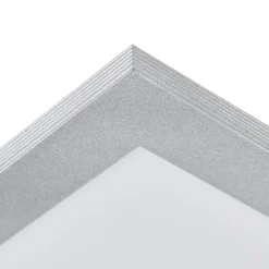 Arcchio LED-panel Lyndra, 40 cm, sølv, aluminium, dæmpbar, CCT