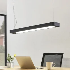 Arcchio LED-pendellampe Cuna, 92 cm, sort, metal