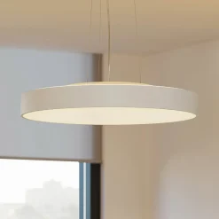 Arcchio LED-pendellampe Vanida, hvid, Ø 60 cm, op/ned