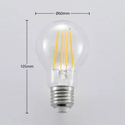 LED-pære, filament, E27, 6,5W, klar, 2.700K^Arcchio Clearance