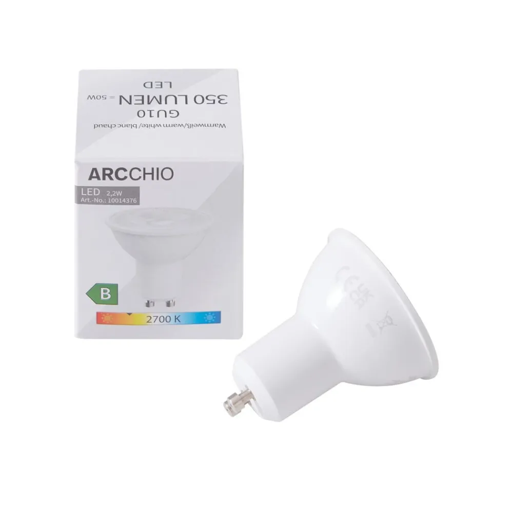 LED-pære, GU10, 2,2 W, 2.700 K, 350 lumen^Arcchio Outlet