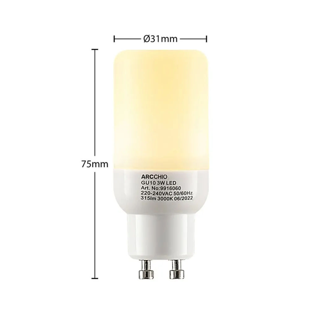 LED-pære i rørform GU10 3W 3.000K^Arcchio Sale