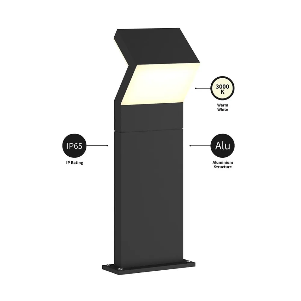 LED-sokkellampe Havin, antracit, metal, 60 cm^Arcchio Sale