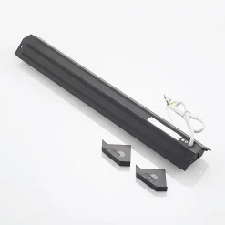 Arcchio LED-underskabsbelysning Ovano, 62 cm, sort, aluminium