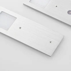 LED-underskabsbelysning Nortra, 3-pak, grå, aluminiumsfarvet^Arcchio Discount