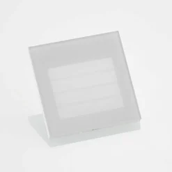 Arcchio LED-vægindbygningslampe Zamo, lamel, hvid, metal, IP65