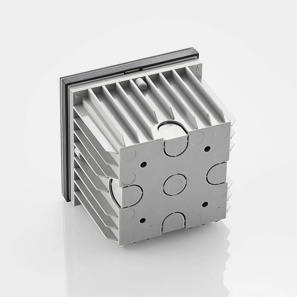 LED-vægindbygningslampe Zamo, sort, 11 cm, IP65^Arcchio Clearance